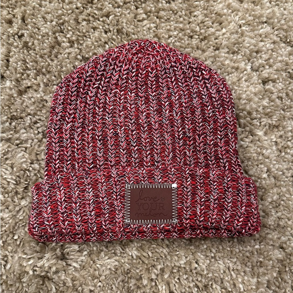 Love Your Melon Cuffed Beanie - Red Blue